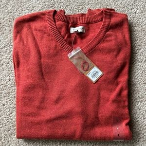 NWT Sonoma V-Neck Cotton Sweater (Size L)